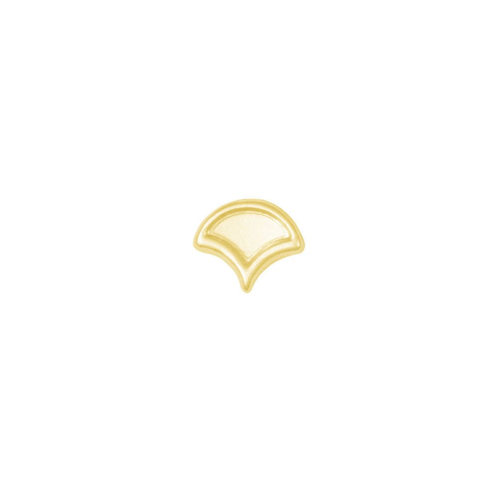14k yellow gold Concave Fan