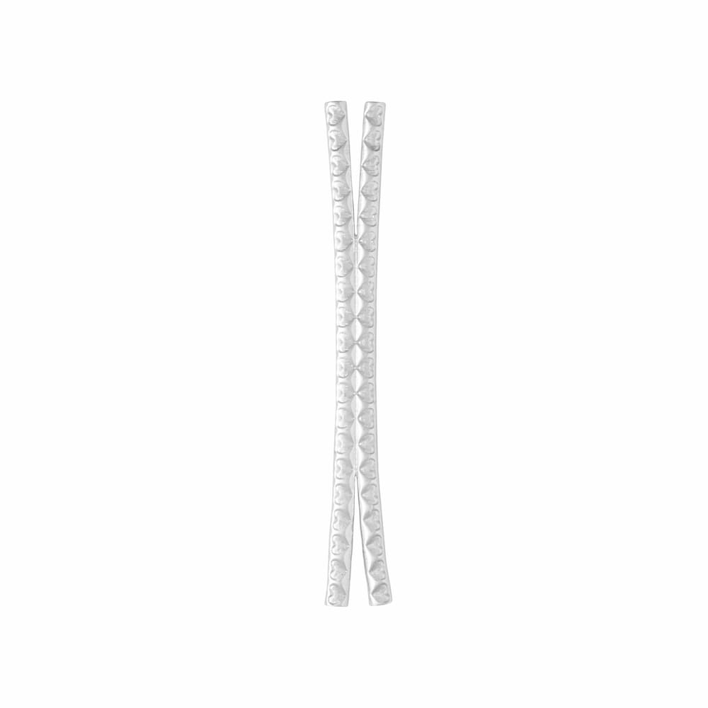 silver hearts ring shank
