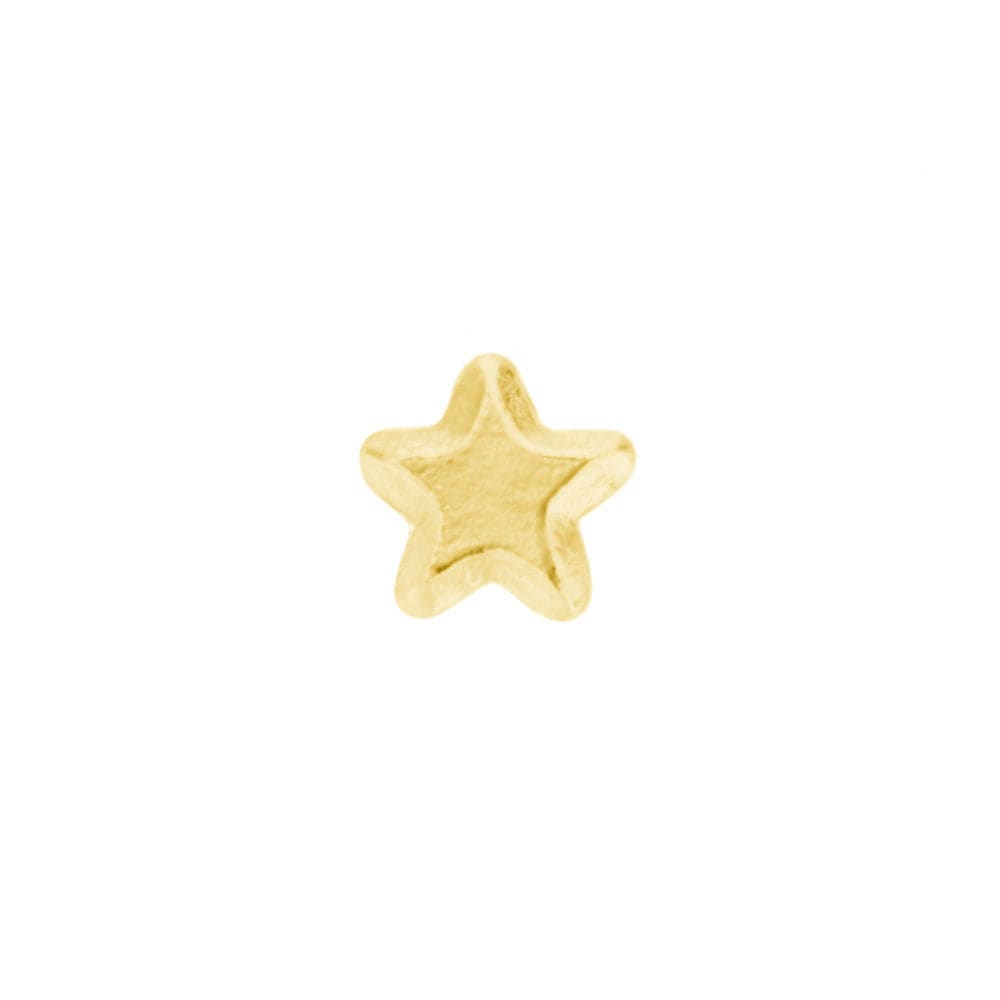14K Yellow Gold Tiny Star