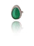 Green cabochon ring