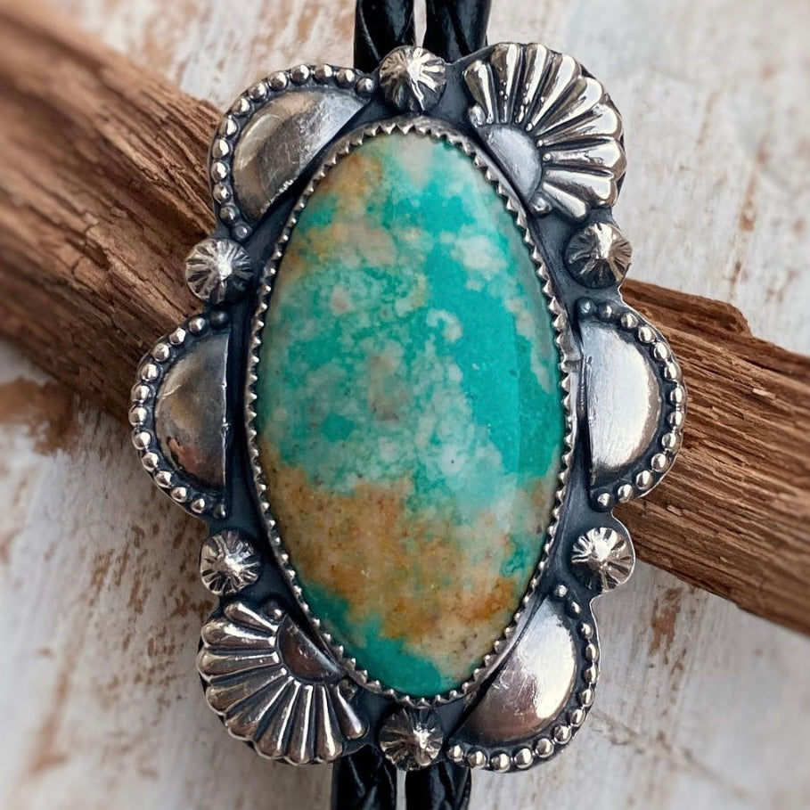 silver beaded half circle