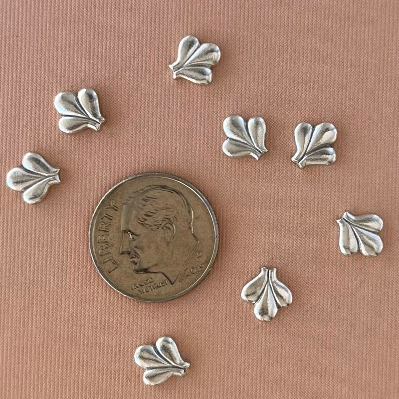silver flower petal casting